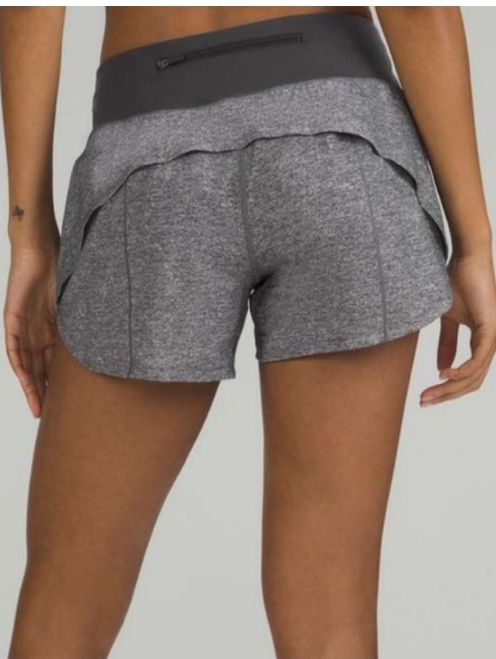 lululemon athletica Dark Grey Layered Running Shorts